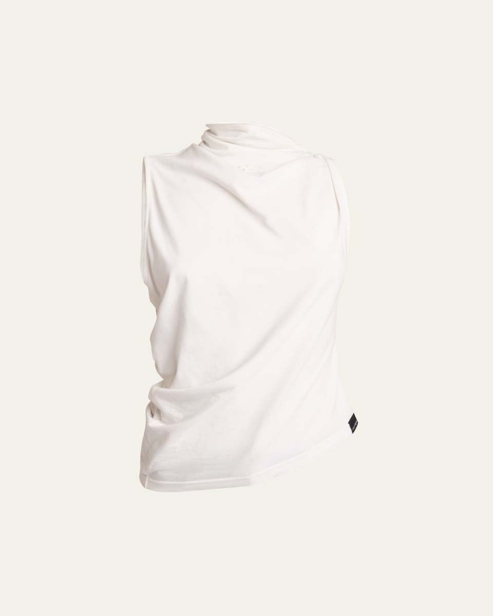 Draped Sleeveless Top